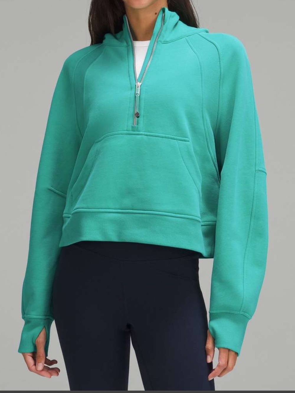 Kelly Green Lululemon Scuba Full-Zip Hoodie
